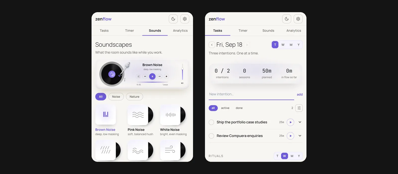 Zenflow music player